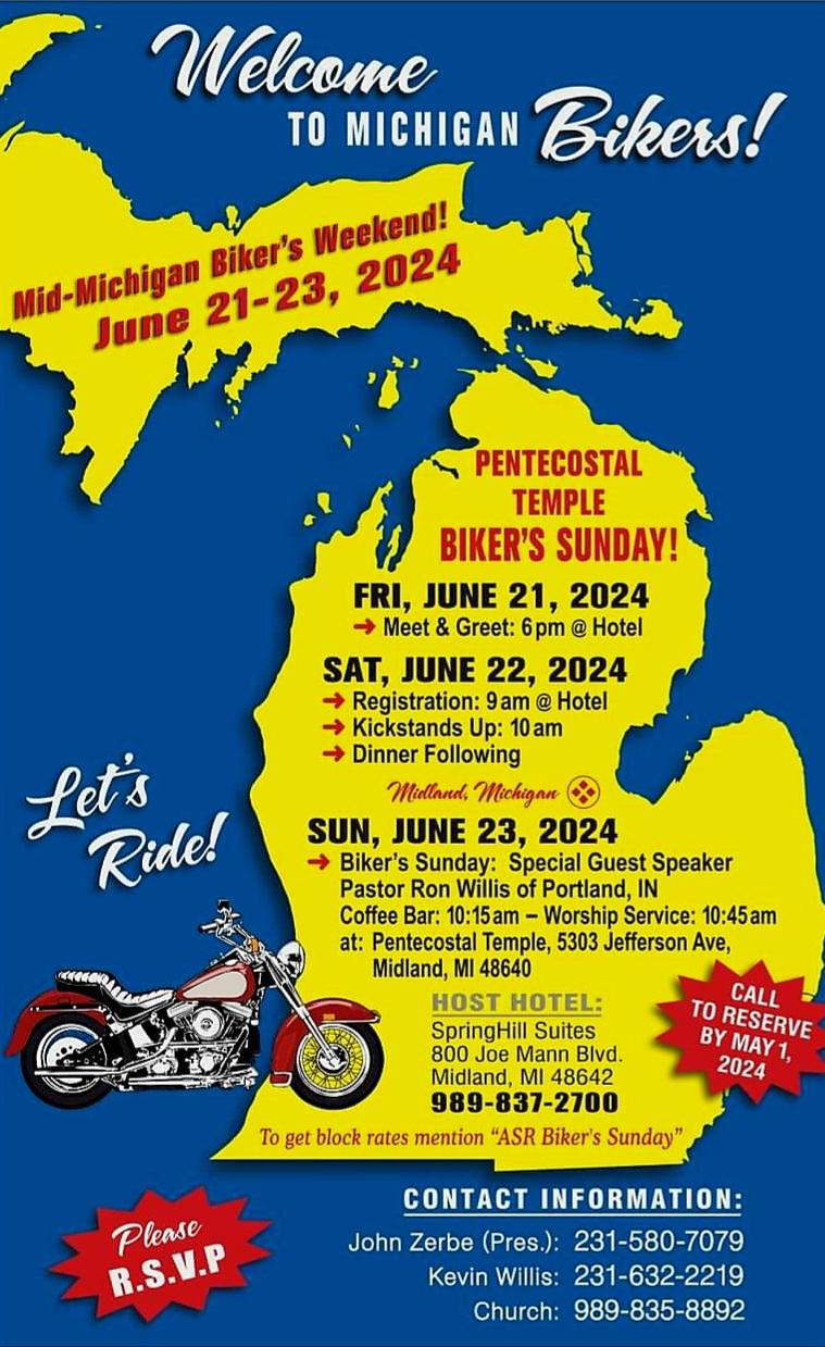 Mid Michigan Biker Weekend Azusa StreetRiders International